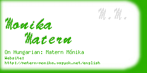 monika matern business card
