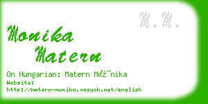 monika matern business card